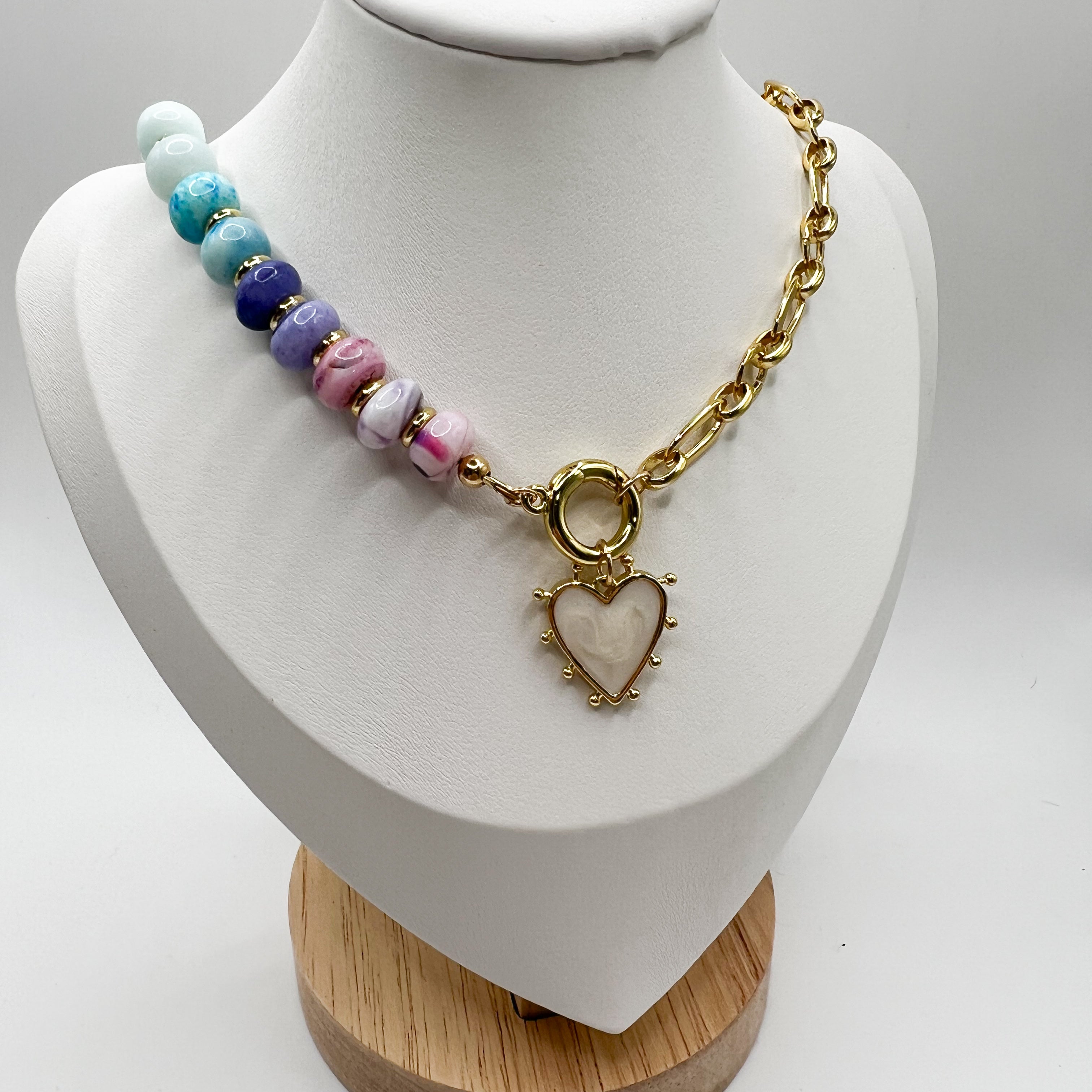 Multicoloured Opal Necklace