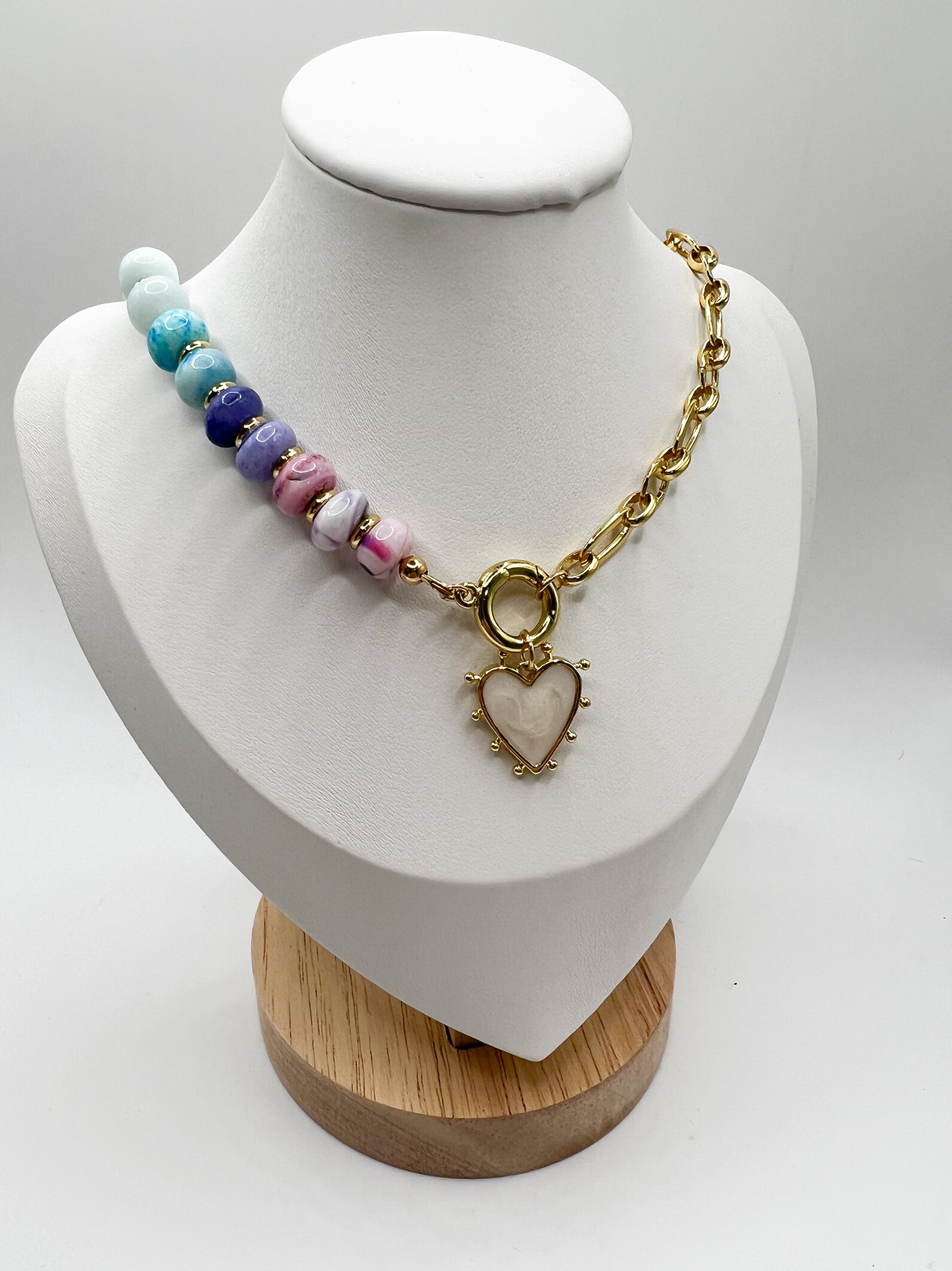 Multicoloured Opal Necklace