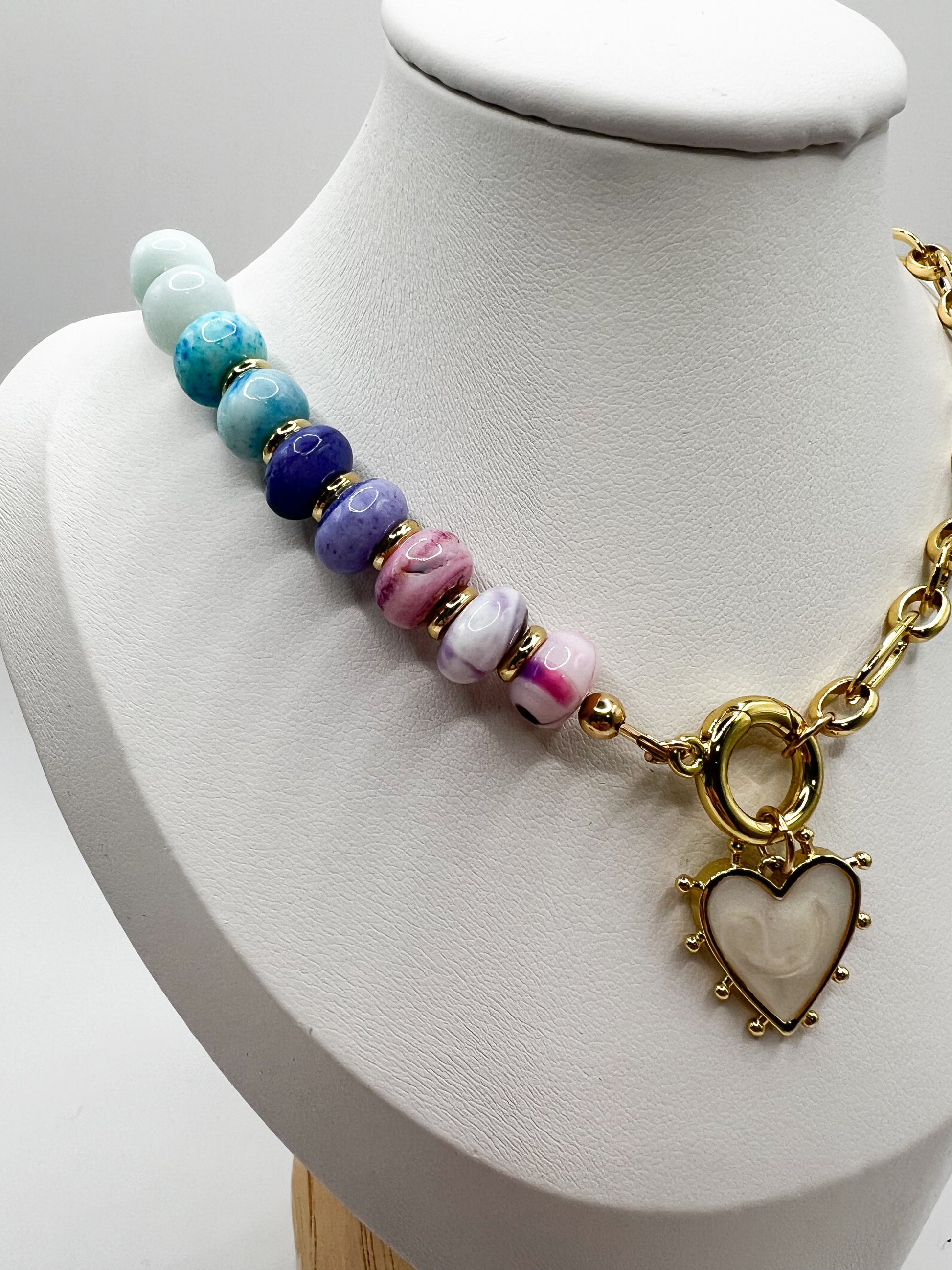 Multicoloured Opal Necklace